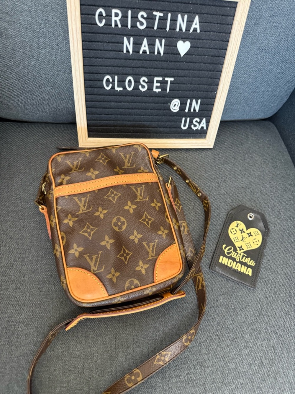 Louis Vuitton Danube monogram shoulder/crossbody bag